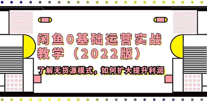 闲鱼0基础运营实战教学（2022版）了解无货源模式，如何扩大提升利润-牵机网