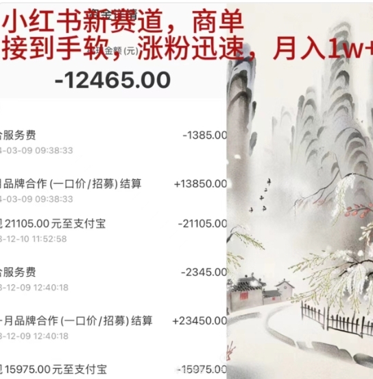 小红书新赛道，商单接到手软，涨粉迅速，一个月1w+-牵机网
