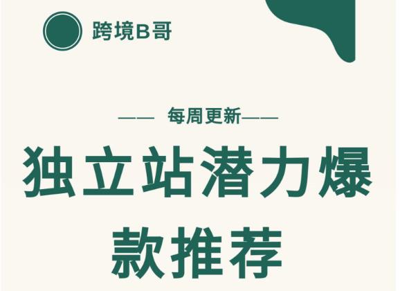 【跨境B哥】独立站潜力爆款选品推荐，测款出单率高达百分之80（每周更新）-牵机网