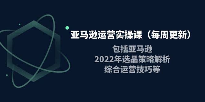 亚马逊运营实操课（每周更新）包括亚马逊2022选品策略解析，综合运营技巧等-牵机网