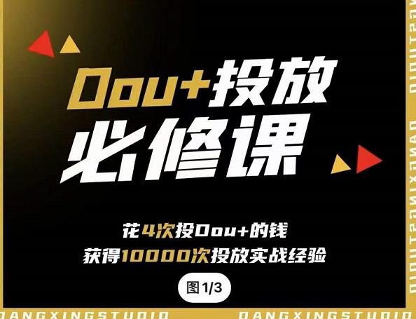 代同学DOU+投放训练营，用付费流量撬动大额自然流量，过得超额变现转化-牵机网