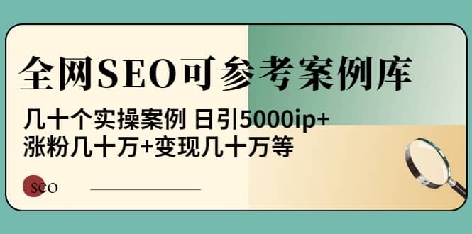 《全网SEO可参考案例库》几十个实操案例-牵机网