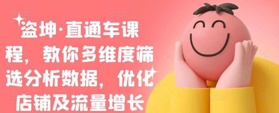 盗坤·直通车课程，教你多维度筛选分析数据，优化店铺及流量增长-牵机网