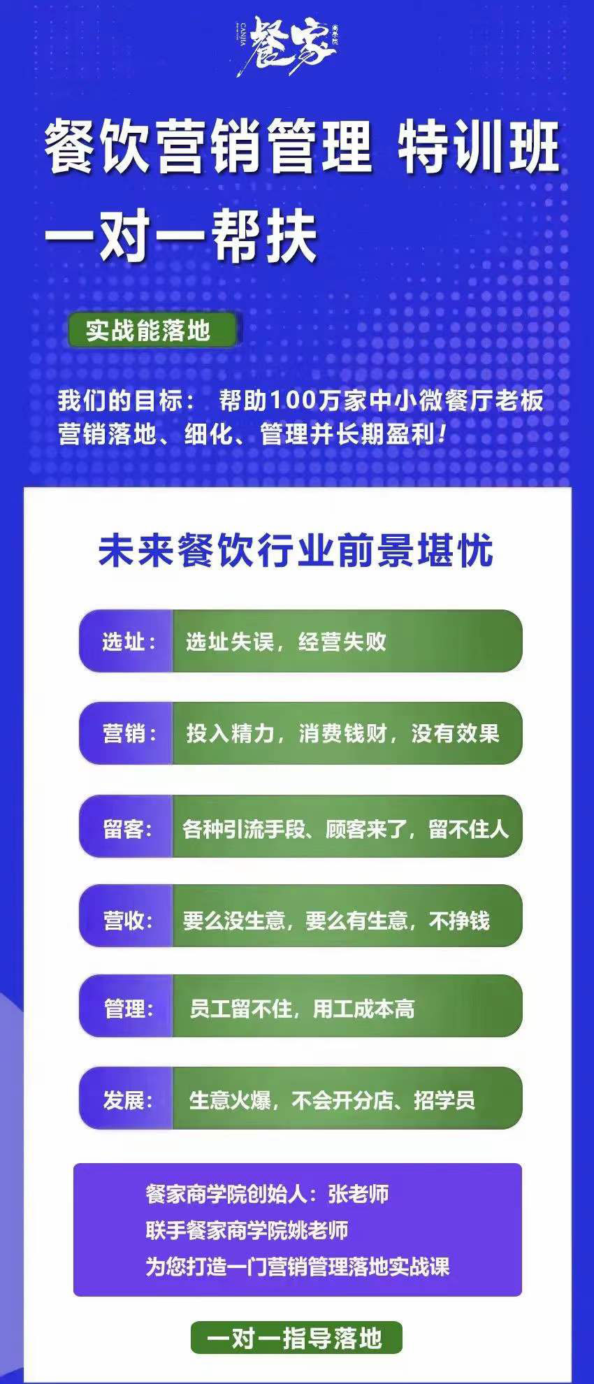 图片[1]-餐饮营销管理特训班：选址+营销+留客+营收+管理+发展-牵机网