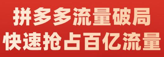 阿杰·拼多多流量破局:如何打黑标，爆款的思路，拼多多流量框架，快速抢占百亿流量-牵机网