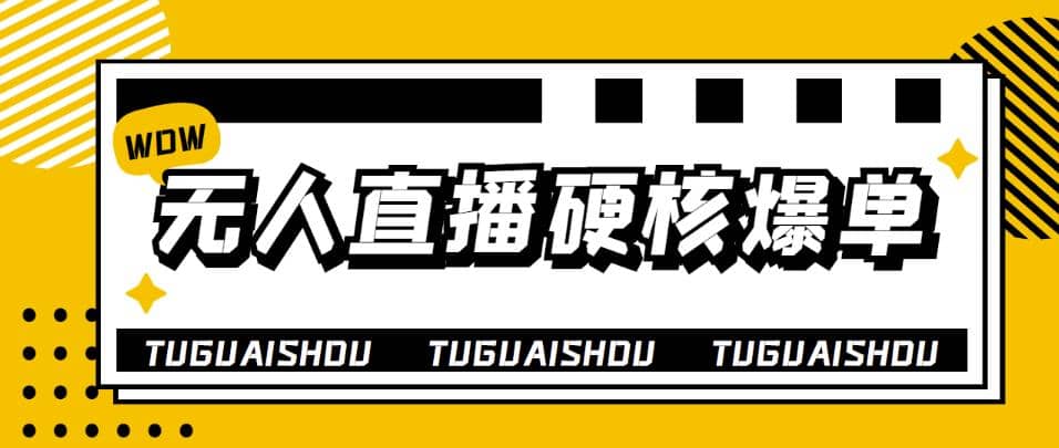 大飞无人直播硬核爆单技术，轻松玩转无人直播-牵机网