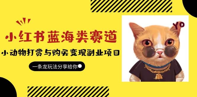 小红书蓝海类赛道：小动物打赏与购买变现副业项目，一条龙玩法分享给你-牵机网