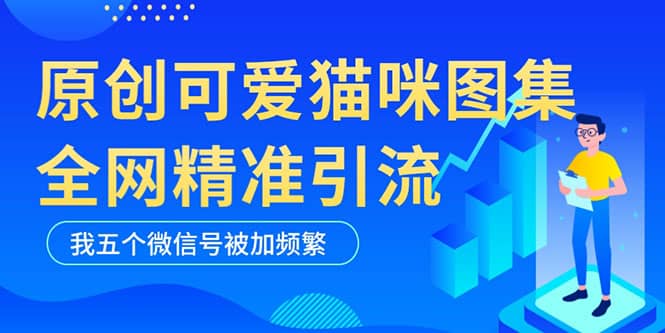 黑科技纯原创可爱猫咪图片，全网精准引流，实操5个VX号被加频繁-牵机网