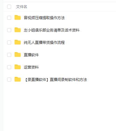 左小姐-直播带货俱乐部十三行、无人直播，全套教程附：工具、文档、话术资料-牵机网