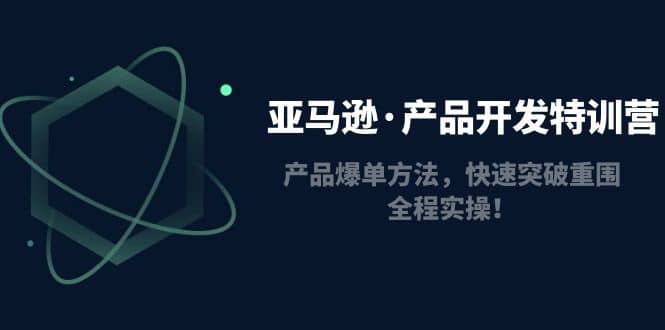 亚马逊·产品开发特训营：产品爆单方法，快速突破重围，全程实操-牵机网