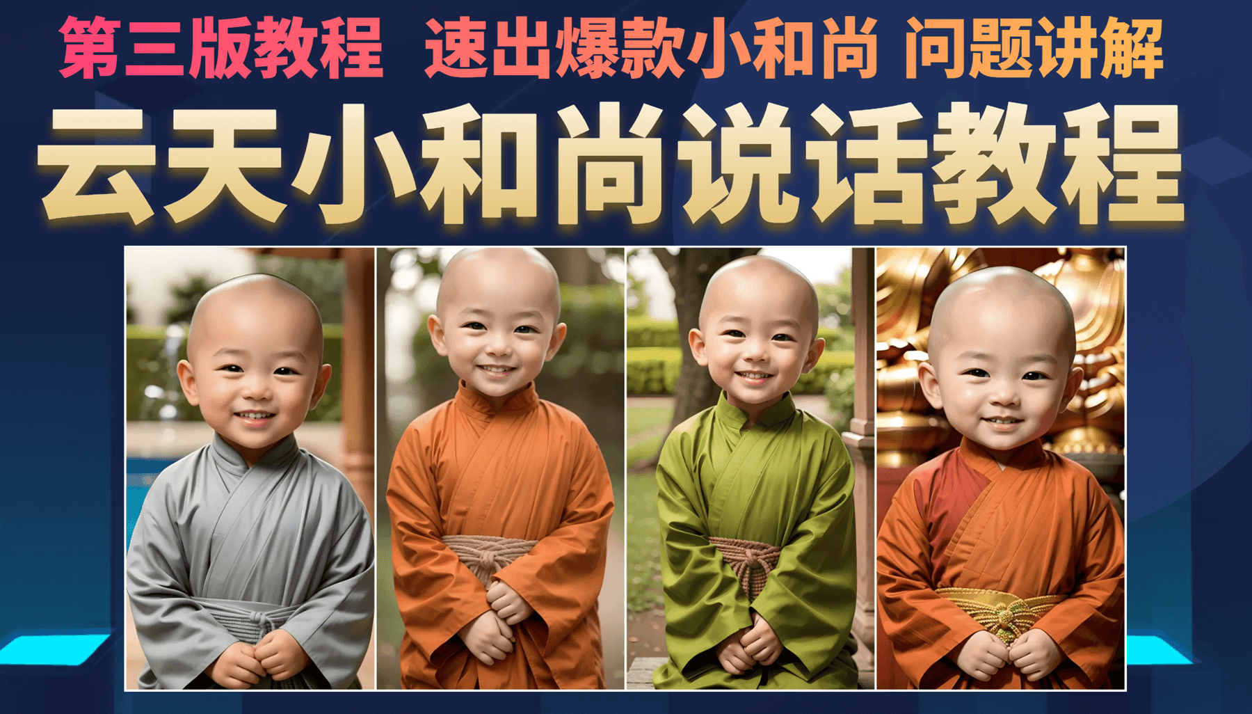 云天小和尚会说话，7天万粉（第3版教程）-牵机网