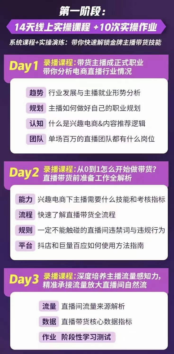 图片[1]-金牌主播实战进阶营 普通人也能快速变身金牌带货主播 (价值3980)-牵机网