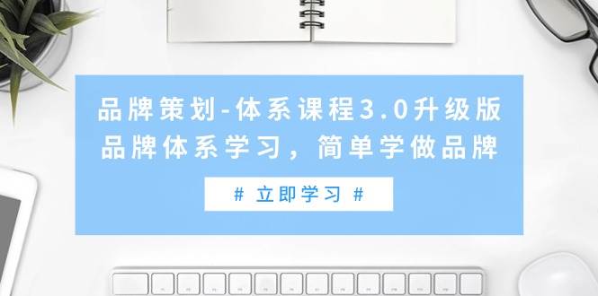 品牌策划-体系课程3.0升级版，品牌体系学习，简单学做品牌（高清无水印）-牵机网