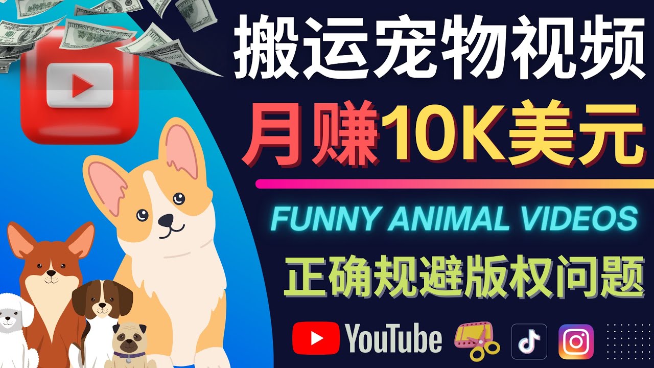 搬运TIKTOK视频到YouTube，并进行二次创作，月赚1万美元以上-牵机网