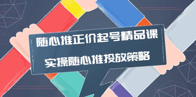 随心推正价起号精品课，实操随心推投放策略（5节课-价值298）-牵机网