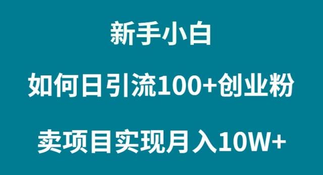 新手小白如何通过卖项目实现月入10W+-牵机网