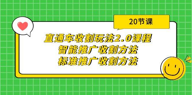 直通车收割玩法2.0课程：智能推广收割方法+标准推广收割方法（20节课）-牵机网