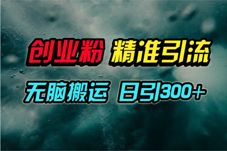视频号纯搬运日引300+创业粉教程！-牵机网