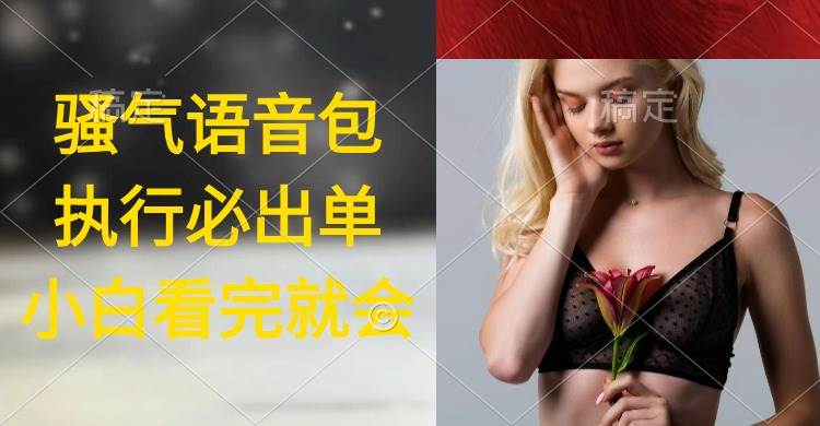 执行就出单，日入2000+，超火骚气语音包，小白看完课程就能马上实操-牵机网