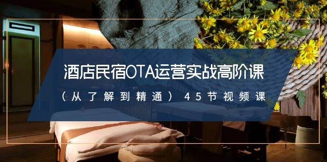酒店民宿-OTA运营实战高阶课（从了解到精通）45节视频课-牵机网
