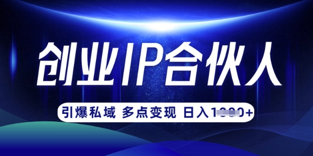 云帆·创业ip合伙人打造3.0，从0到1教你做网创，实现月入过W-牵机网