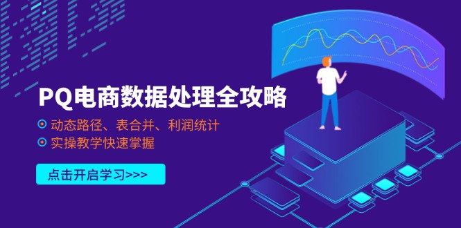 PQ电商数据处理全攻略，动态路径、表合并、利润统计，实操教学快速掌握-牵机网