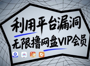 利用平台漏洞，无限撸网盘VIP会员，用户亲测有效!【漏洞原理+操作演示】-牵机网