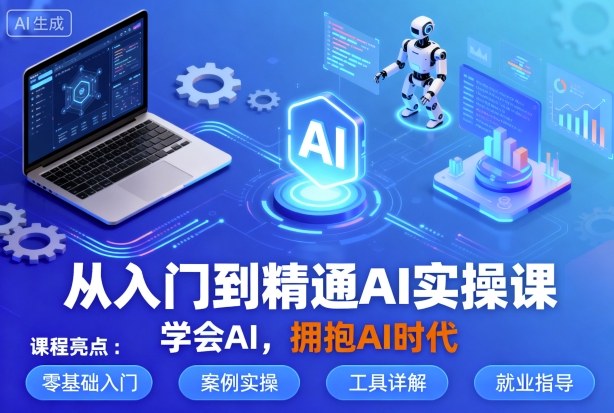 从入门到精通AI实操课，学会AI，拥抱AI时代-牵机网