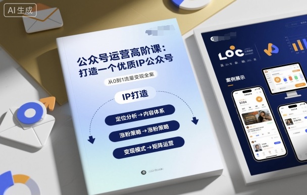 公众号运营高阶课，打造一个优质IP公众号-牵机网