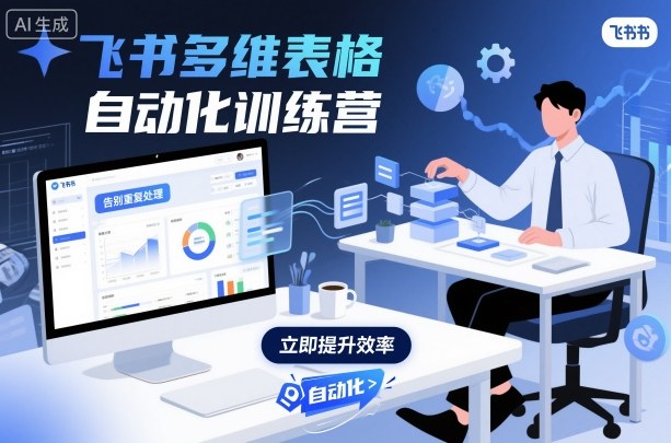 飞书多维表格自动化训练营，手把手教你告别重复处理，用多维表格开启高效办公新模式-牵机网