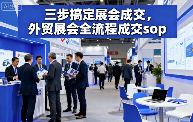三步搞定展会成交，外贸展会全流程成交sop-牵机网