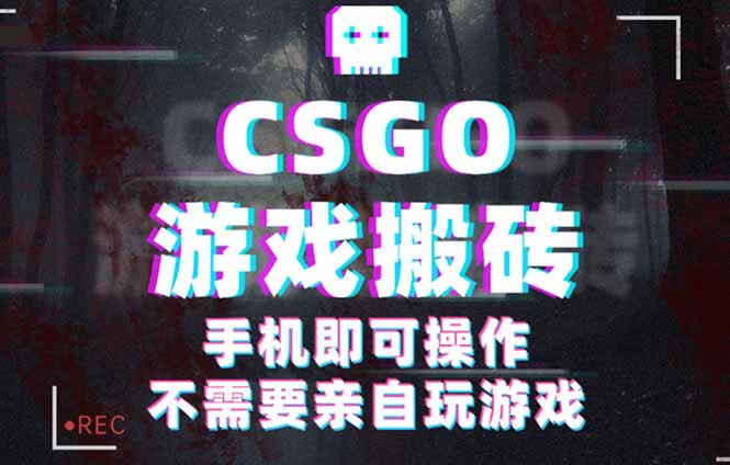 CSGO游戏挂机捡漏，单日扫货500+，年底小高峰上车可吃肉，手机即可操作…-牵机网