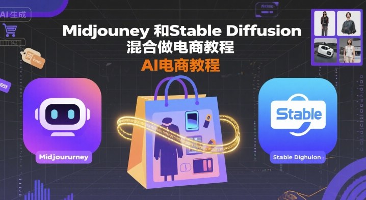 Midjourney和Stable Diffusion混合做电商教程-ai电商教程-牵机网