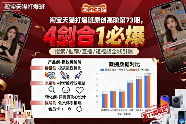 淘宝天猫打爆班原创高阶第73期，4剑合1必爆-牵机网