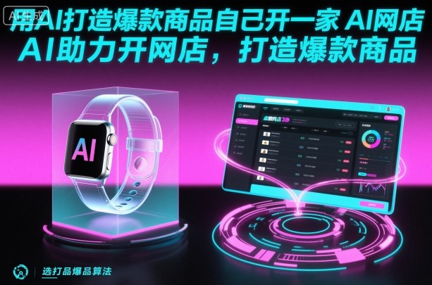 用AI打造爆款商品自己开一家AI网店，AI助力开网店，打造爆款商品-牵机网