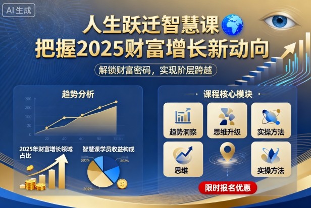 人生跃迁智慧课，把据2025财富增长新动向-牵机网