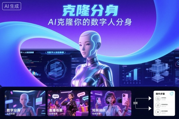 AI数字人认知实操课，克隆你的数字人分身-牵机网