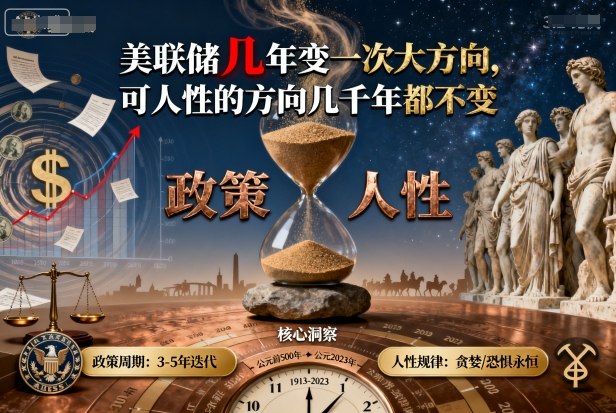付费文章：美联储几年变一次大方向，可人性的方向几千年都不变-牵机网