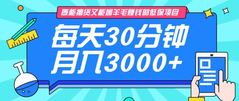 既能撸货又能赚钱的长期低保项目,每天30分钟,多号百分百稳定月入3000+!-牵机网