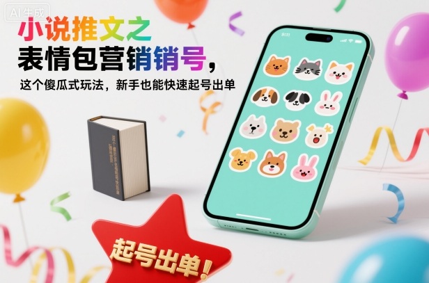 小说推文之表情包营销号,这个傻瓜式玩法,新手也能快速起号出单-牵机网