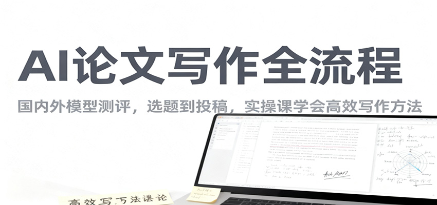 AI论文写作全流程,国内外模型测评,选题到投稿,实操课学高效写作方法-牵机网