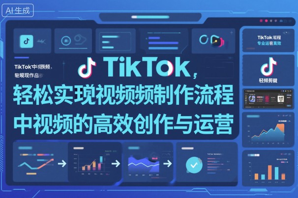 TikTok中视频制做流程，轻松实现Tk中视频的高效创作与运营-牵机网