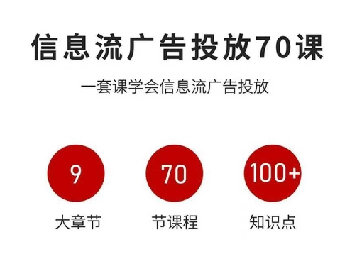 信息流广告投放实战70课,一套课学会信息流广告投放,迄今为止,最系统化教程-牵机网